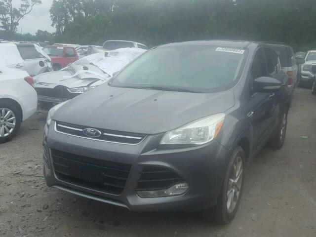 1FMCU0H92DUC56803 - 2013 FORD ESCAPE SEL GRAY photo 2