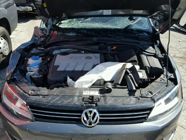 3VWLL7AJ7DM201687 - 2013 VOLKSWAGEN JETTA TDI CHARCOAL photo 7