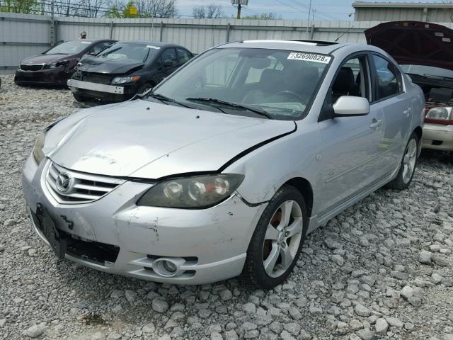 JM1BK323951254092 - 2005 MAZDA 3 S SILVER photo 2