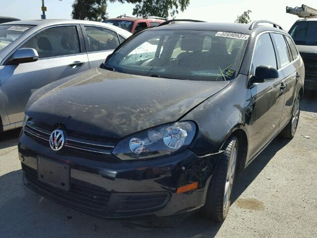 3VWPL7AJ1EM600565 - 2014 VOLKSWAGEN JETTA TDI BLACK photo 2