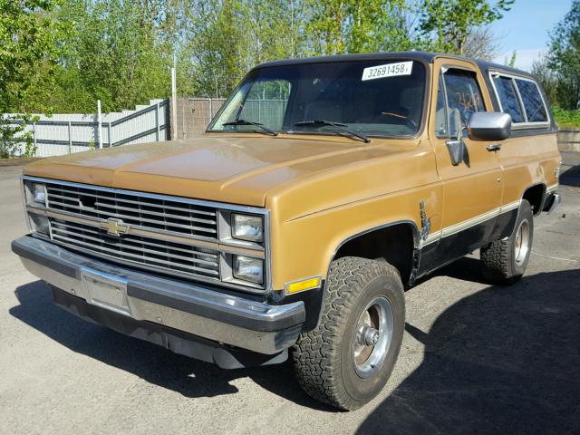 1G8EK18H0EF191904 - 1984 CHEVROLET BLAZER K10 BROWN photo 2