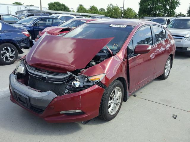 JHMZE2H74AS005003 - 2010 HONDA INSIGHT RED photo 2