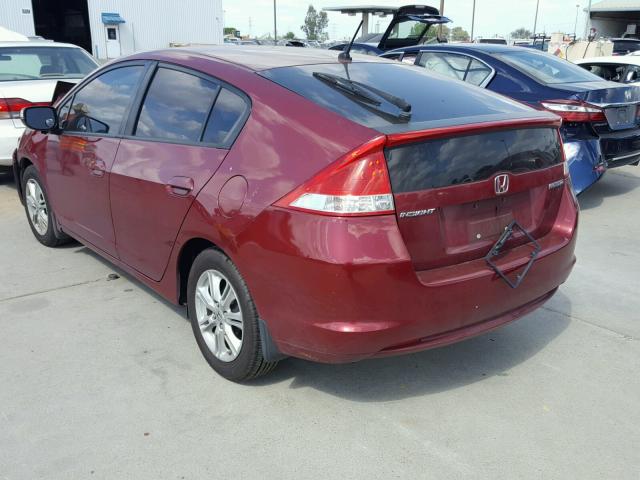 JHMZE2H74AS005003 - 2010 HONDA INSIGHT RED photo 3