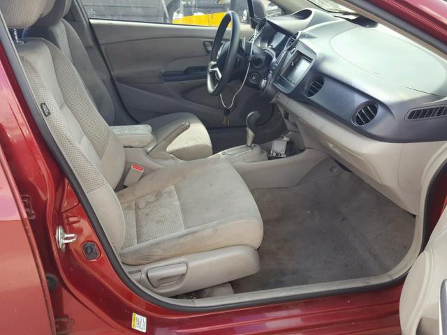 JHMZE2H74AS005003 - 2010 HONDA INSIGHT RED photo 5