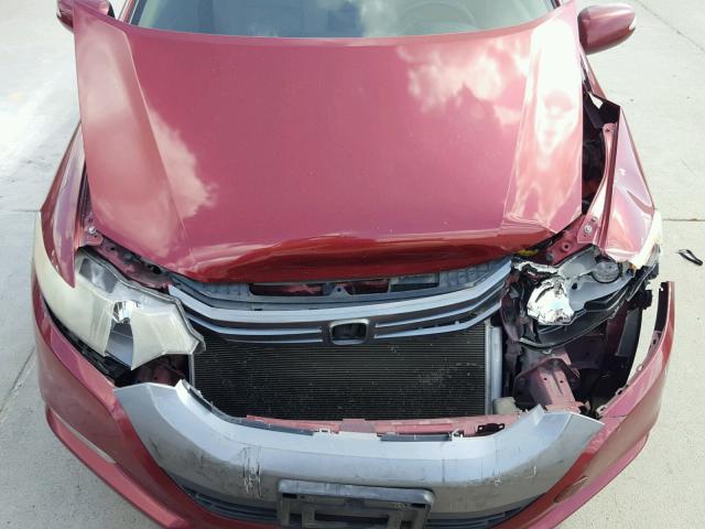 JHMZE2H74AS005003 - 2010 HONDA INSIGHT RED photo 7