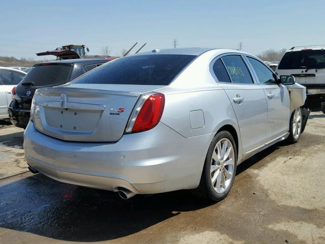 1LNHL9FTXCG801123 - 2012 LINCOLN MKS SILVER photo 4