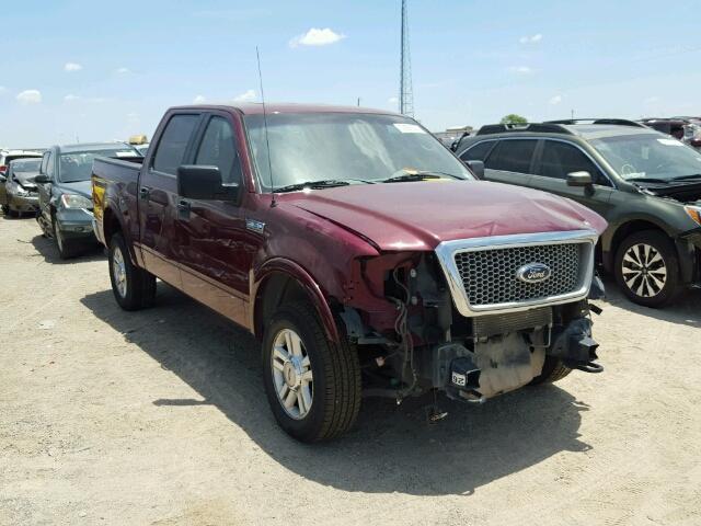 1FTPW14584KC25950 - 2004 FORD F150 SUPER BURGUNDY photo 1