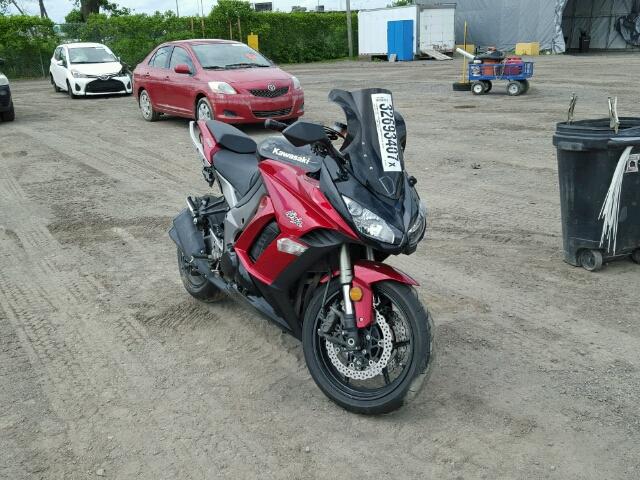 JKAZXCG13BA006210 - 2011 KAWASAKI ZX1000 G RED photo 1