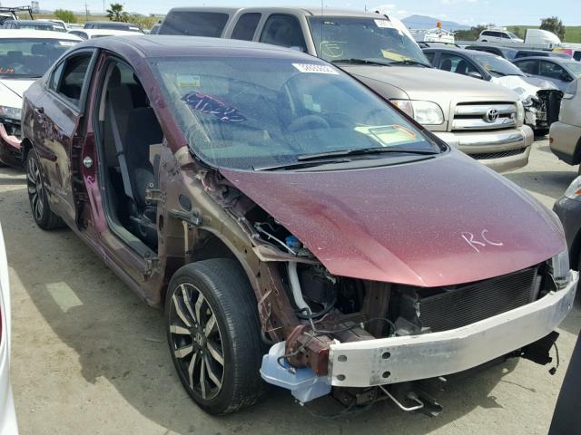 19XFB2F9XEE260037 - 2014 HONDA CIVIC EXL BURGUNDY photo 1