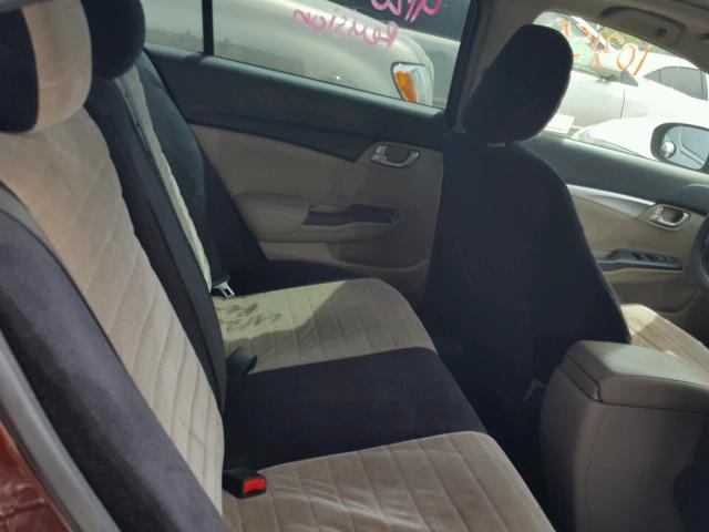 19XFB2F9XEE260037 - 2014 HONDA CIVIC EXL BURGUNDY photo 6