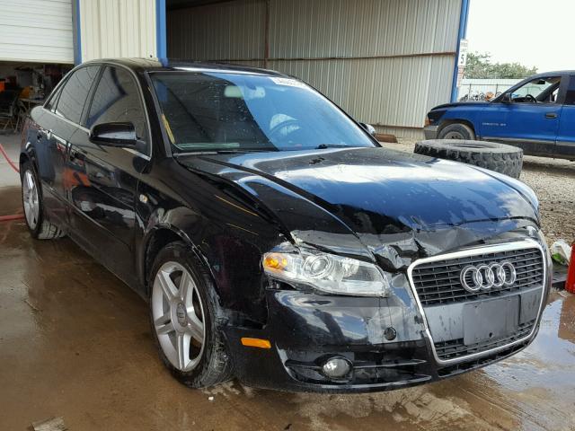 WAUAF78E57A063060 - 2007 AUDI A4 2 BLACK photo 1