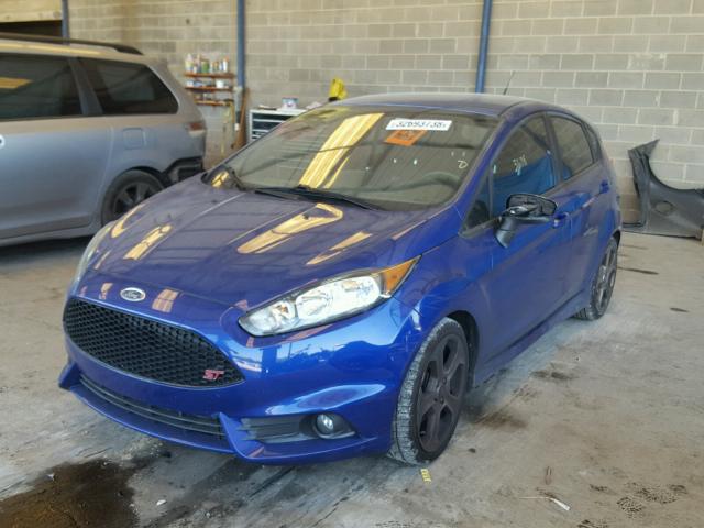 3FADP4GX3FM104386 - 2015 FORD FIESTA ST BLUE photo 2