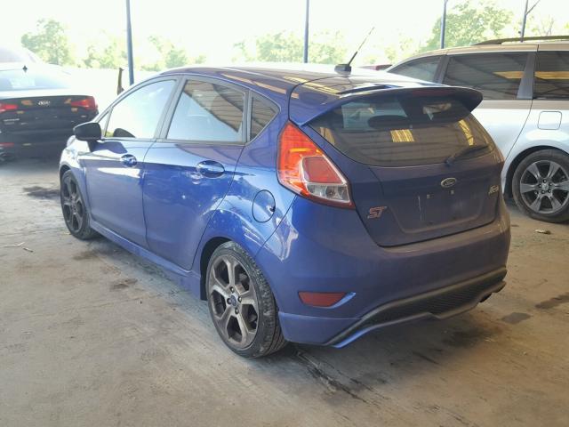 3FADP4GX3FM104386 - 2015 FORD FIESTA ST BLUE photo 3