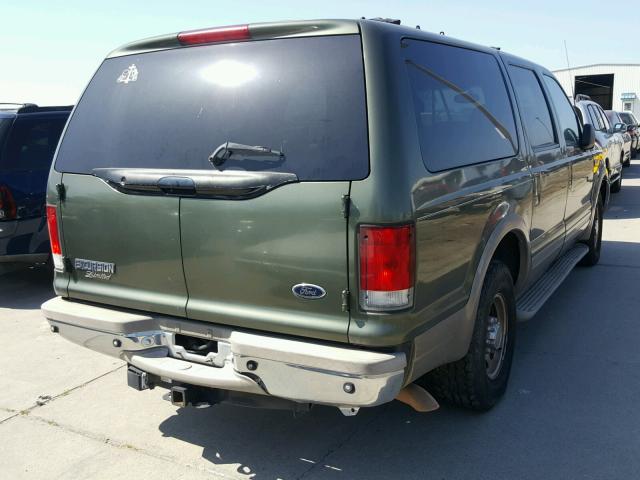 1FMNU42SXYED09372 - 2000 FORD EXCURSION GREEN photo 4
