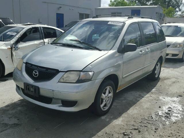 JM3LW28A030336778 - 2003 MAZDA MPV SILVER photo 2