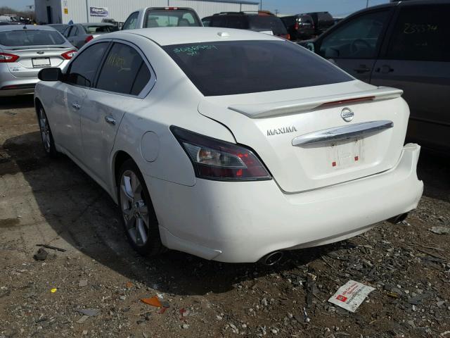 1N4AA5AP7CC813662 - 2012 NISSAN MAXIMA S WHITE photo 3