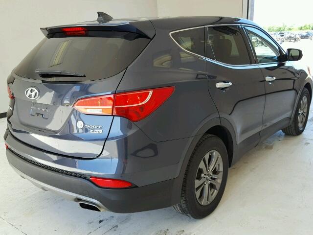 5XYZTDLB1FG267184 - 2015 HYUNDAI SANTA FE S BLUE photo 4