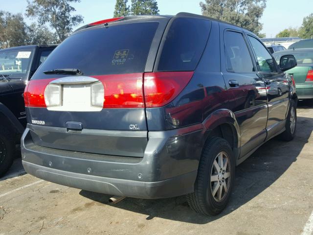 3G5DA03E64S566448 - 2004 BUICK RENDEZVOUS BLUE photo 4