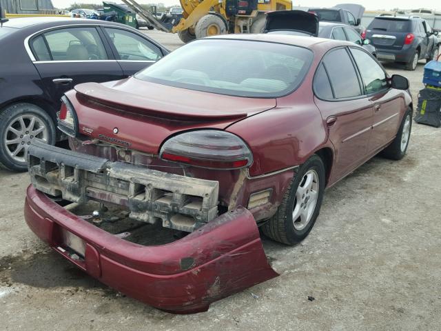 1G2WK52J02F256845 - 2002 PONTIAC GRAND PRIX RED photo 4