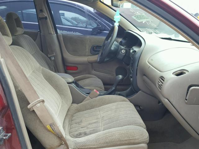 1G2WK52J02F256845 - 2002 PONTIAC GRAND PRIX RED photo 5