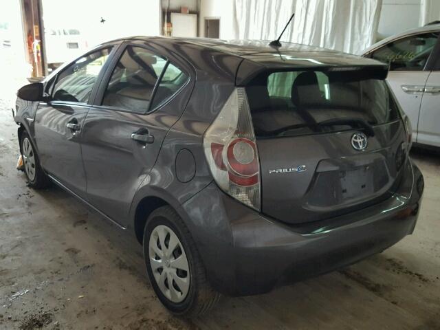 JTDKDTB3XD1542020 - 2013 TOYOTA PRIUS C GRAY photo 3