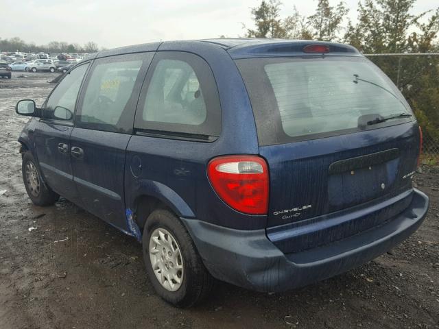 1C4GJ15B82B605676 - 2002 CHRYSLER VOYAGER EC BLUE photo 3