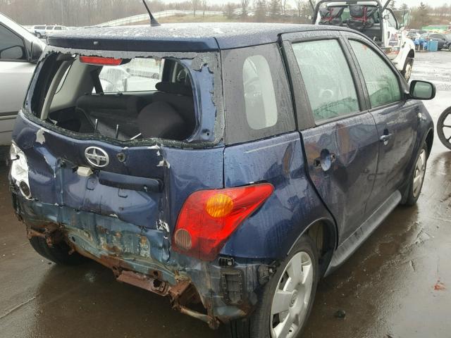 JTKKT624X40052382 - 2004 TOYOTA SCION XA BLUE photo 4