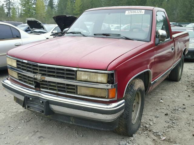 2GCFC24K8M1129476 - 1991 CHEVROLET GMT-400 C2 RED photo 2