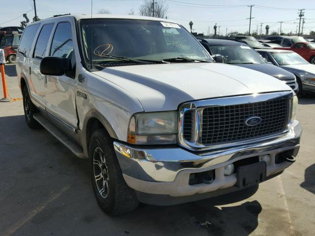 1FMNU42S62ED49794 - 2002 FORD EXCURSION WHITE photo 1