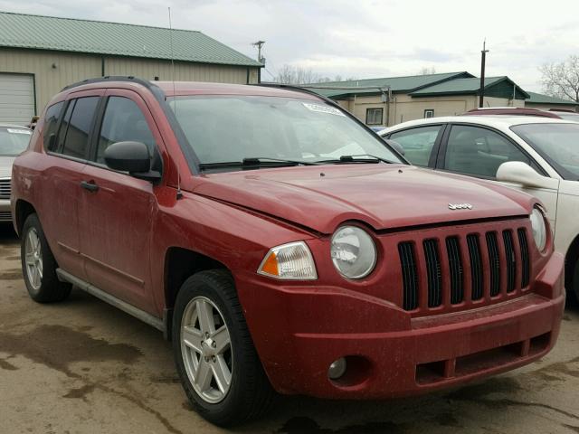 1J8FF47W57D427972 - 2007 JEEP COMPASS RED photo 1