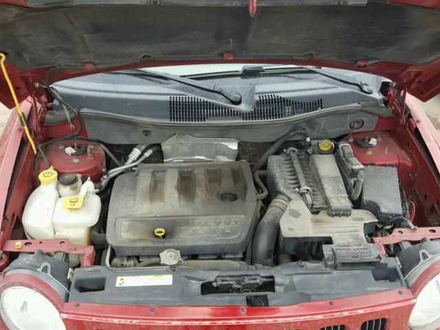 1J8FF47W57D427972 - 2007 JEEP COMPASS RED photo 7