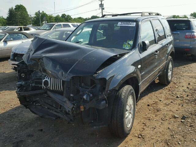 4M2CU56155DJ13516 - 2005 MERCURY MARINER BLACK photo 2