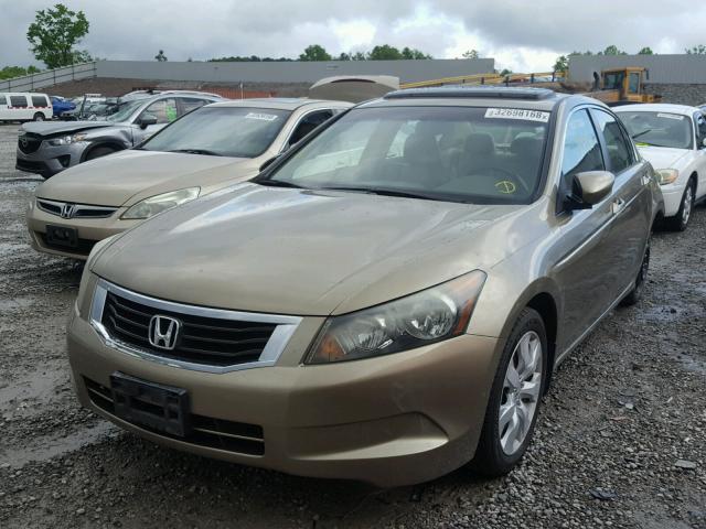 1HGCP26818A008357 - 2008 HONDA ACCORD EXL GOLD photo 2