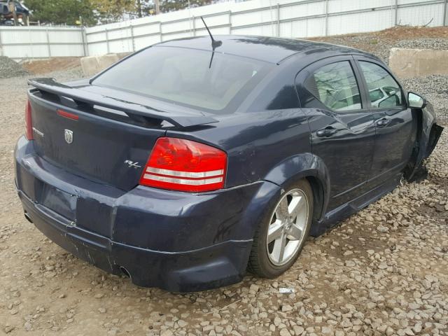 1B3LC76M08N162864 - 2008 DODGE AVENGER R/ BLUE photo 4