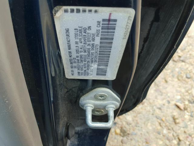 1Y1SK52811Z413279 - 2001 CHEVROLET GEO PRIZM 蓝色 照片 10