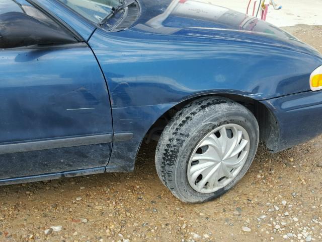 1Y1SK52811Z413279 - 2001 CHEVROLET GEO PRIZM BLUE photo 9