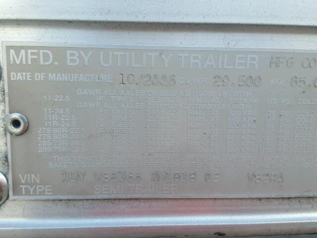 1UYVS23667M181802 - 2007 UTILITY UTILITY WHITE photo 10