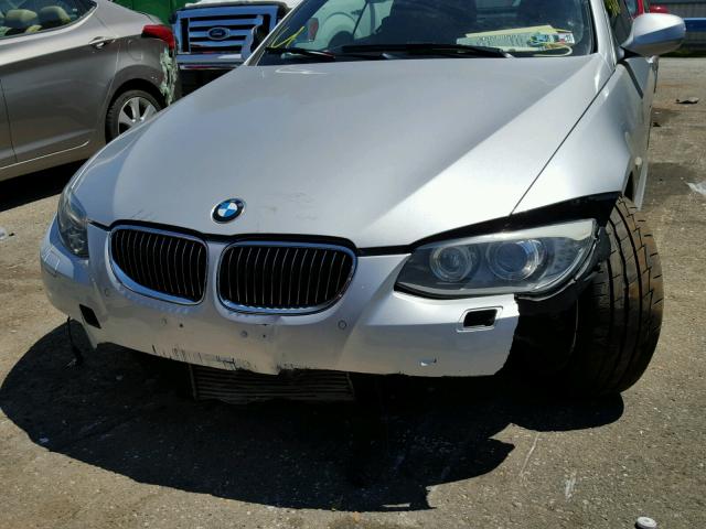 WBADX7C53BE742540 - 2011 BMW 335 I SILVER photo 9