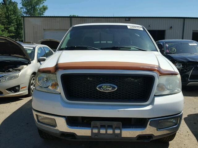 1FTPW14594KC48492 - 2004 FORD F150 WHITE photo 9