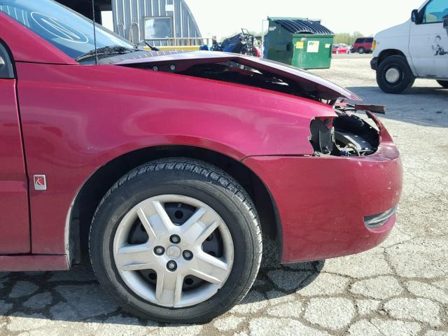 1G8AJ55F27Z178648 - 2007 SATURN ION LEVEL წითელი ფოტო 9