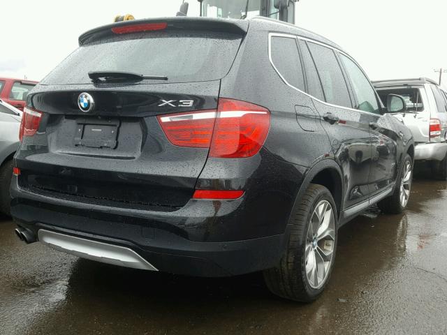 5UXWX9C51F0D59420 - 2015 BMW X3 XDRIVE2 BLACK photo 4