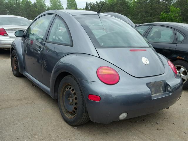 3VWCB21C72M453914 - 2002 VOLKSWAGEN NEW BEETLE 灰色 照片 3