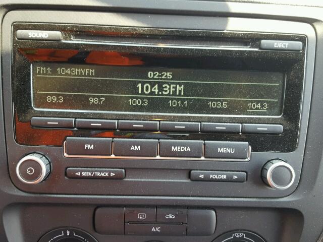 3VW2K7AJ9DM237413 - 2013 VOLKSWAGEN JETTA BASE 黑色 照片 9