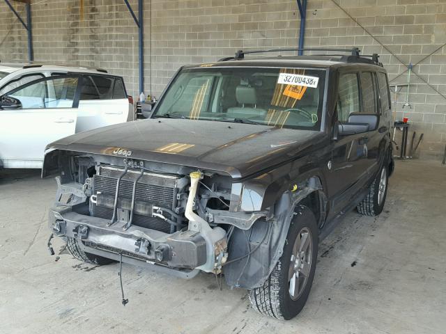 1J8HG48N86C188336 - 2006 JEEP COMMANDER BLACK photo 2