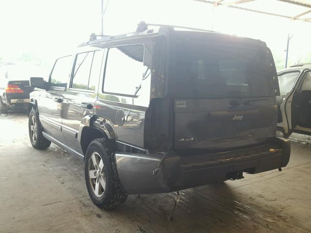 1J8HG48N86C188336 - 2006 JEEP COMMANDER BLACK photo 3