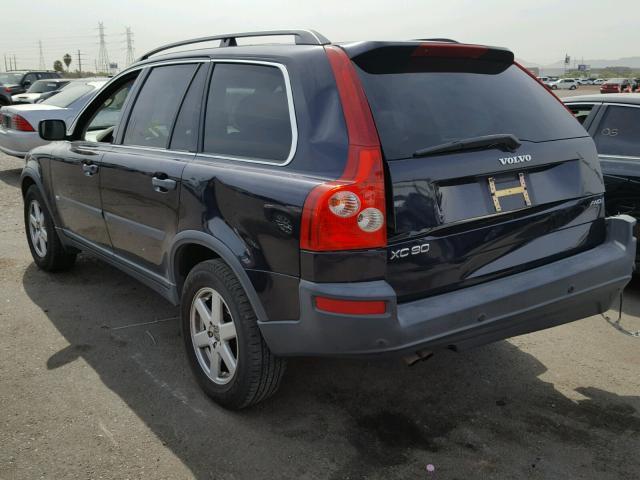 YV1CZ592051177986 - 2005 VOLVO XC90 BLACK photo 3