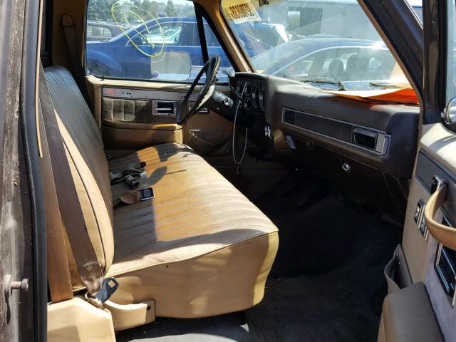 1GTHC34J9EJ506233 - 1984 GMC C3500 BROWN photo 5