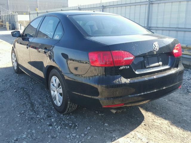 3VW1K7AJ1DM213330 - 2013 VOLKSWAGEN JETTA BASE 黑色 照片 3