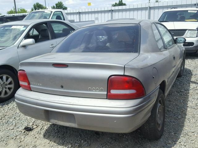 1B3ES42C6WD680164 - 1998 DODGE NEON HIGHL CHARCOAL photo 4