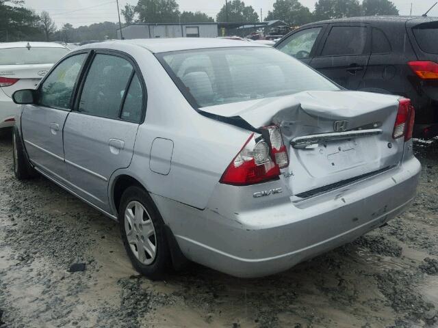 2HGES16553H505686 - 2003 HONDA CIVIC LX SILVER photo 3